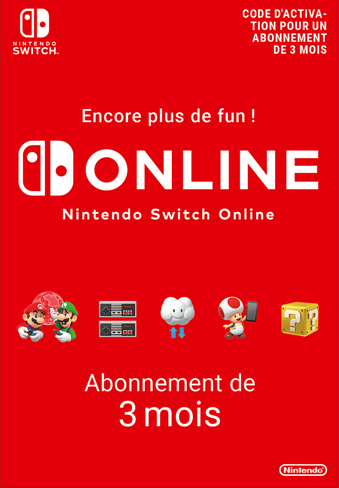 Image de Nintendo Switch Online 3 mois - Envoie par e-mail